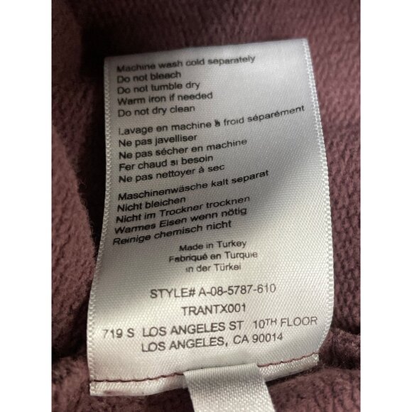 Anine Bing Womens Pink Ombre Sweatshirt Graphic Casual Crewneck Sz M - Picture 9 of 11